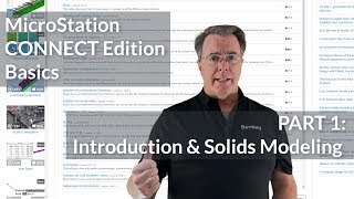 MicroStation CONNECT Edition 3D Basics 01 Introduction amp Solids Modeling [upl. by Natica248]