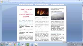 ¿COMO CREAR UN TRIPTICO EN WORD [upl. by Cilegna63]