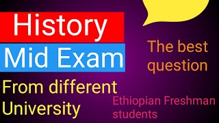 history mid exam from different university [upl. by Thury]