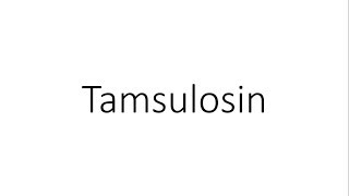 Tamsulosin  Pharmacology [upl. by Yaresed648]