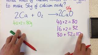 Calculating masses in reactions  p27 Chem [upl. by Airetas247]