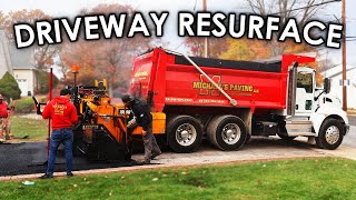 How To Pave Asphalt Driveway Resurface [upl. by Painter]