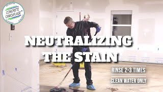 How To Neutralize Concrete Acid Stain  Floors amp Exterior Part 5  ConcreteCamouflagecom [upl. by Anitsud]