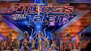 Zurcaroh Aerial Dance Group Stuns with Golden Buzzer on AGT [upl. by Ennaylil745]