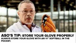 Breaking in an Outfield Baseball Glove [upl. by Amlus]