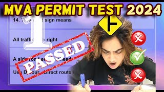 MVA Permit Test 2025  MVA Permit Practice Test  Online Questions and Answers 1 [upl. by Irved]