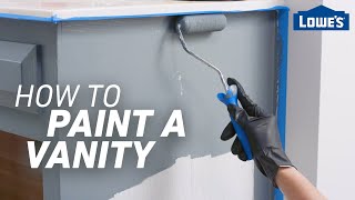 How to Paint a Vanity  Easy Bathroom Updates [upl. by Jeminah491]