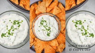 Sour Cream Dip Sour Cream and Chive Dip [upl. by Sheena]