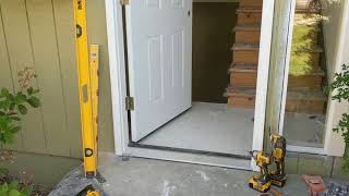 Jeld Wen Front Door Installation  Really crappy products and craftsmanship PART 1 [upl. by Enerak524]