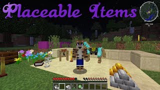 Placeable Items Mod Showcase Minecraft 1122 [upl. by Amal]