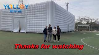 a huge inflatabe cubic party event tent set up within mins [upl. by Annaig7]