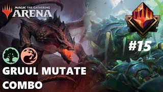 GRUUL MUTATE IN HIGH MYTHIC Scute Swarm Combo in MTG Arena Standard [upl. by Fowle]