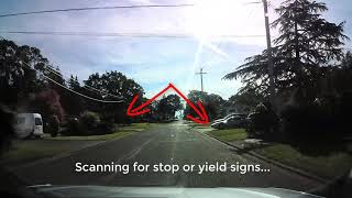 ICBC Road Test Violation 1731 Fail to yield at uncontrolled intersection 167 Ticket  2 Points [upl. by Hairabez370]