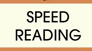 Speed Reading [upl. by Nared]