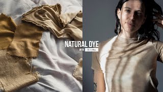 HOW TO NATURALLY DYE FABRIC WITH COFFEE  BOTANICAL COLORS  SHADES OF BROWN [upl. by Ennyleuqcaj]