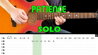 PATIENCE  Guitar solo lesson with tabs  EXTRA slow lesson  Guns N Roses [upl. by Ainnos]