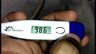 Digital Thermometer Celsius C° to Fahrenheit F°  how to use  Battery Change [upl. by Esela]