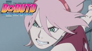 Sakura vs Shin  Boruto Naruto Next Generations [upl. by Sathrum]