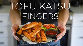 SUPER CRISPY Tofu Katsu Fingers Recipe youll FALL IN LOVE WITH [upl. by Merriam]