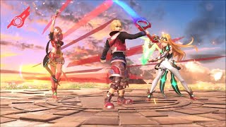 Pyra  Mythra Super Smash Bros Ultimate  Team Victory Poses [upl. by Merola]