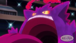 Ashs Gengar Gigantamax  Pokemon Journeys [upl. by Reham586]