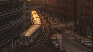 9 Hours Sounds of Chicago Ambience 3D City Noises of Downtown HD [upl. by Rika]