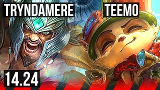 TRYNDAMERE vs TEEMO TOP  KR Master  1424 [upl. by Ecnarrat15]