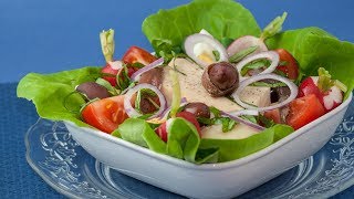 Traditional Salad Nicoise with Grilled Tuna [upl. by Ylnevaeh]