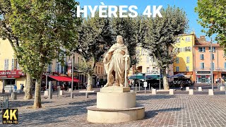 Hyères centre ville  Côte dAzur 🇨🇵 4k [upl. by Ecinnaj]