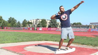 Beginner SHOT PUT Drills [upl. by Llerrej]