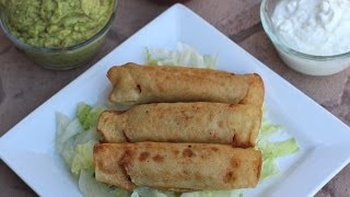 How To Make Ground Beef Taquitos  Cooked Two Ways Fried amp Baked  Rockin Robin Cooks [upl. by Lunseth]