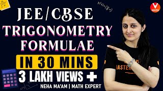 Revise All Trigonometry Formulas In 30 Mins  JEECBSE  IIT JEE Maths Lectures  Vedantu Math [upl. by Sorrows]