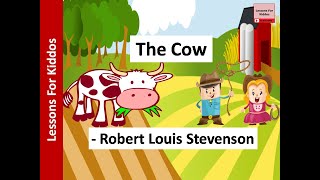 The Cow poem SONG by Robert Louis Stevenson Class 2 Class 3 ICSE English poem [upl. by Huskamp191]