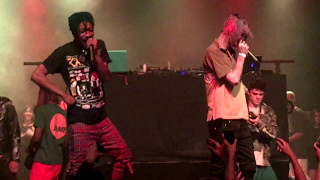 Lil Peep feat Lil Tracy  Giving Girls Cocaine Live in Santa Ana 42917 [upl. by Britte870]