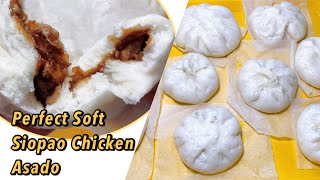 Perfect Soft Siopao Chicken Asado Recipe Steam Buns [upl. by Wojak]