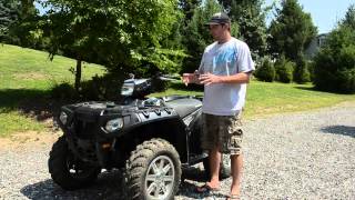 ATV Review Polaris Sportsman 550 [upl. by Ahsilrae648]