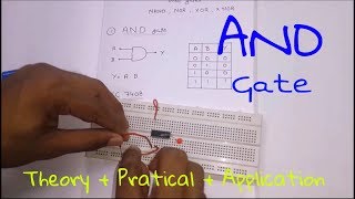 Logic Gates  AND Gate  Theory  Practical  Application  In Hindi [upl. by Tteragram]