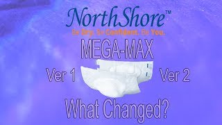 NorthShore™ Mega Max What changed from version 1 to version 2 adultdiaper [upl. by Ynes]