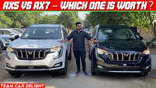 Mahindra XUV700 AX5 vs AX7  Detailed Comparison [upl. by Dnalra]