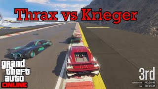 Thrax vs Krieger  GTA 5 Stunt Races [upl. by Flin559]