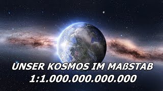 Größe des Universums im Maßstab 11 Billion [upl. by Thornburg880]