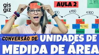 MEDIDAS DE ÁREA  CONVERSÃO DE UNIDADES DE MEDIDA DE ÁREA 02 [upl. by Anilam]