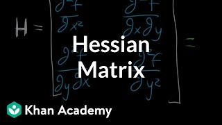 The Hessian matrix  Multivariable calculus  Khan Academy [upl. by Eceerehs]