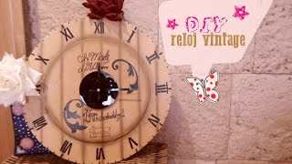 DIY Reloj Vintage  Reciclado  Carton [upl. by Earej178]