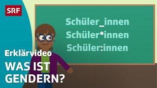 Gendern Was ist geschlechtergerechte Sprache – einfach erklärt  Kindervideos  SRF Kids [upl. by Selden435]