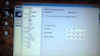 How to Configure Network Printer Manual IP Setting [upl. by Ahsiyt]