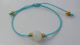 TUTORIAL COMO HACER ESTA PULSERA COQUETA FÁCIL Y RÁPIDA [upl. by Avle]