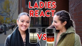 LA NUIT DE LHOMME EDP vs EDT Womens Reactions To YSL FragranceCologne [upl. by Drazze]