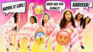 CANT BELIEVE I CAUGHT KARISSA TEACHING THE GIRLS THIS AT THE SLUMBER PARTY [upl. by Cordell]