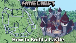 How to Build a Minecraft Castle from Start to Finish  Medieval Castle Lets Build GuideTutorial [upl. by Sherrard119]